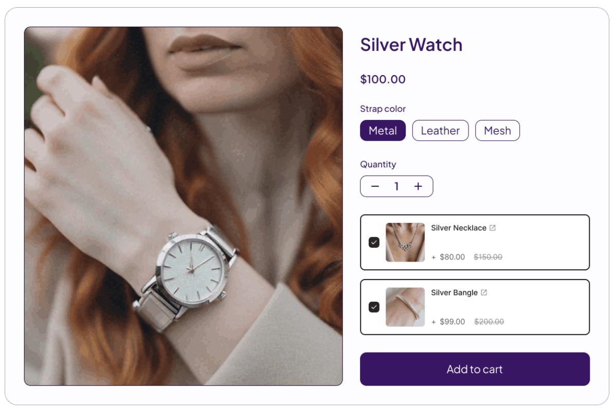fast bundle add on product
